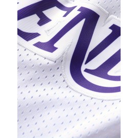 Men's White #8-24 Basketball Shorts with Classic Embroidered Lettering - Breathable Loose-Fit Athletic Shorts for Training, Games & Casual Wear - Machine Washable All-Season Comfort, Basketball Accessories