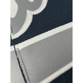 Men's Deep Blue #2 Baseball Shirt - Breathable Button-Up V-Neck with Embroidered Letter Design, Loose Fit for Training, Competition & Casual Wear | All-Season Sportswear for Men & Teens, SHLUCKI