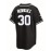 Men'S Black # 30 Baseball Shirt, Loose Embroidered Sports, Fashionable And Casual, Street Breathable