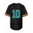 Men's #10 Black American Football Jersey with Teal Accents - Breathable,, Casual V-Neck Sports Uniform for Everyday and Game Day Wear, SHLUCKI