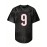 Men's Black # 9 Breathable Rugby Jersey, Sports V-neck Short Sleeved Uniform For Training And Matches, Embroidered American Football Shirt