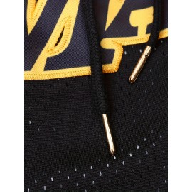 Men's Classic Breathable Basketball Shorts - Black, Embroidered Letter Design, Button Style, Short Sleeved, Training and Competition Ready