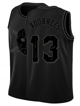 Classic Retro Basketball Sleeveless Tank Top - Breathable Sweat Wicking Men's Black #13 Embroidered Letter Basketball Suit
