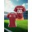 Customizable Women'S Plus Size Football Jersey - Personalized Name & Number, Maroon & Orange Soccer Training Shirt with White Accents, Breathable Summer Sportswear for Casual & Team Activities, Soccer Accessories, Durable Fabric