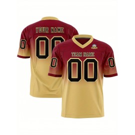 Customizable Plus Size Women'S Football Jersey - Personalized Name & Number, V-Neck Short Sleeve, Black & Neon Green with White Stripes & Logo, Breathable Summer Sports Training Uniform for Outdoor Competition